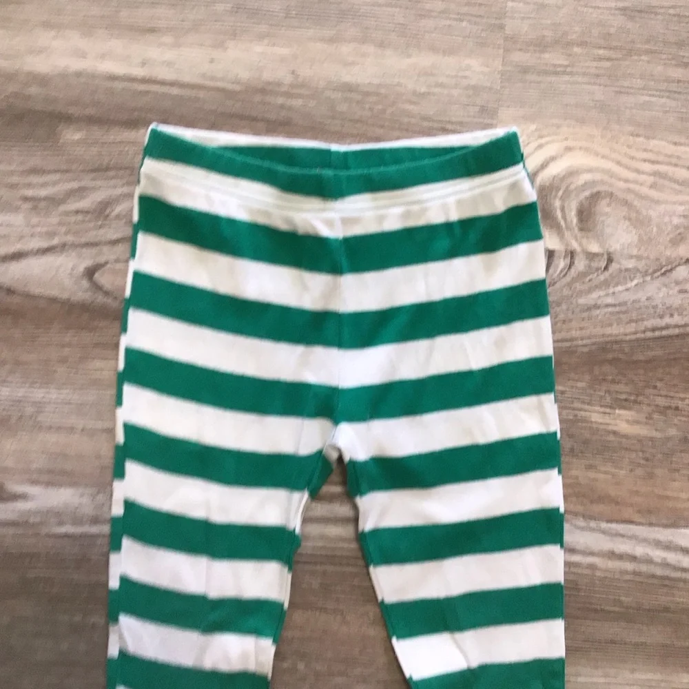Target Green and White Pajama Bottoms Size 6